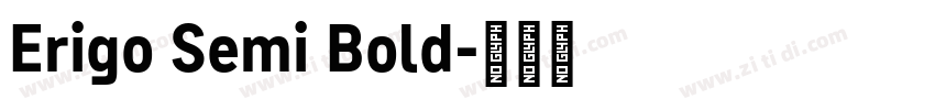 Erigo Semi Bold字体转换